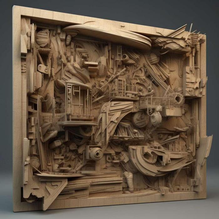 نموذج ثلاثي الأبعاد لآلة CNC 3D Art 